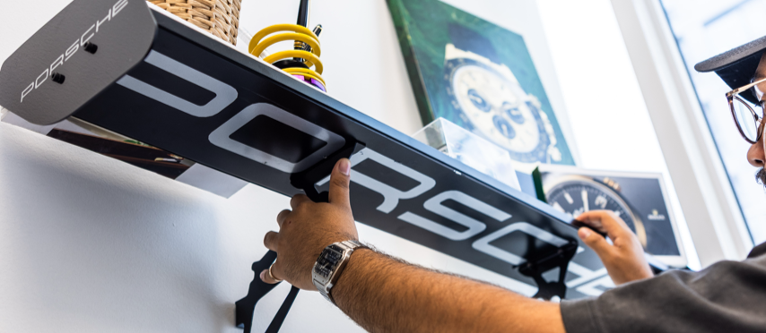 π₯ THE OG Black Spoiler Shelf - With txt