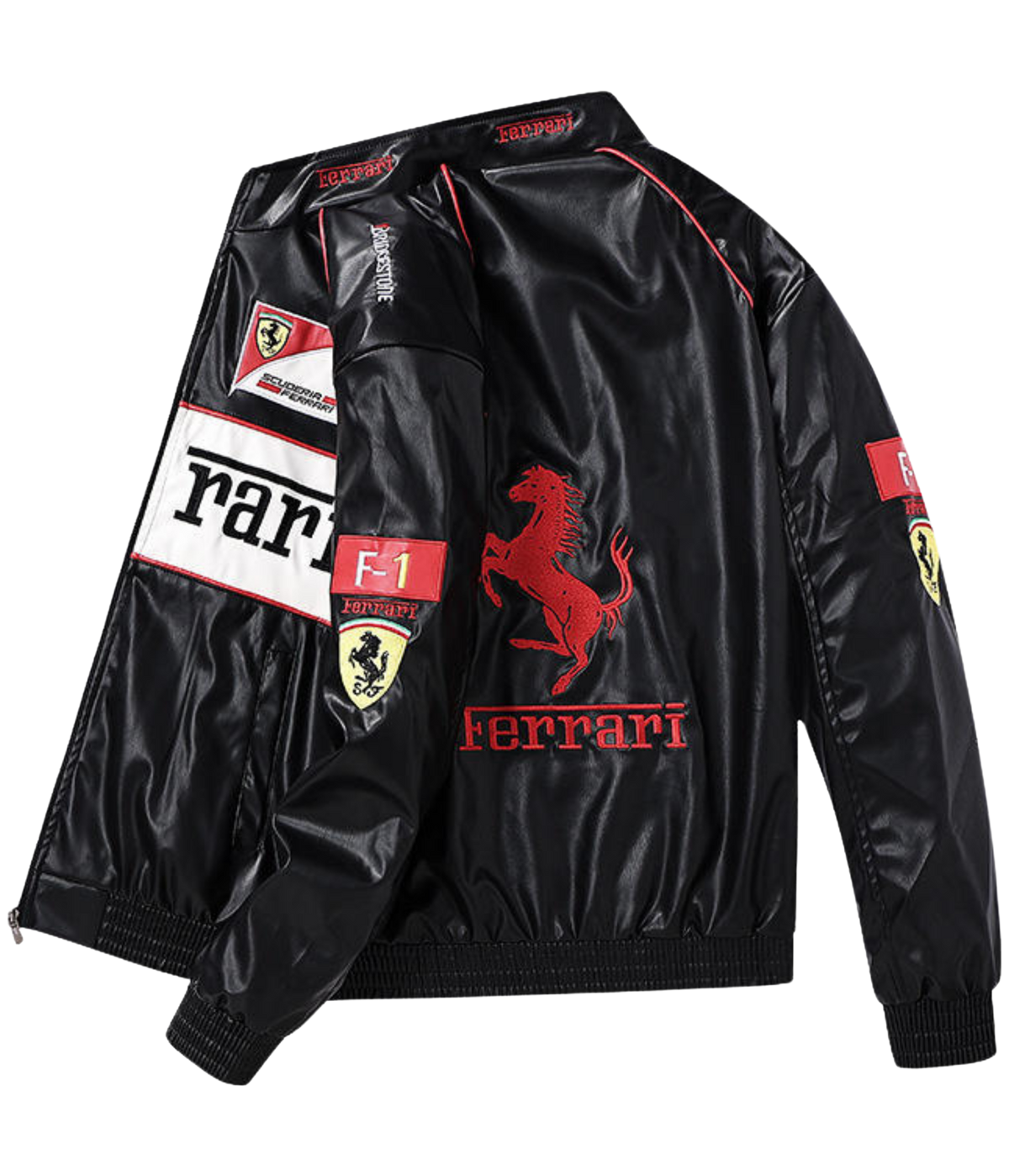 90's Vintage Scuderia Frrari Jacket – Leather Edition