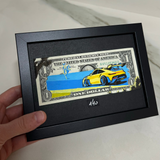 Limited Edition "Porsche" Dollar Bill Frame