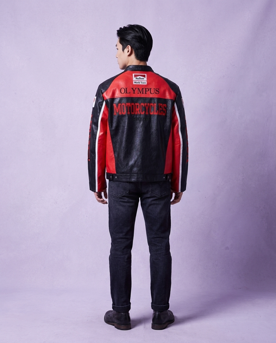 Frrari Leather Jacket Mrlboro Edition