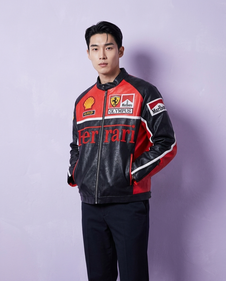 Frrari Leather Jacket Mrlboro Edition