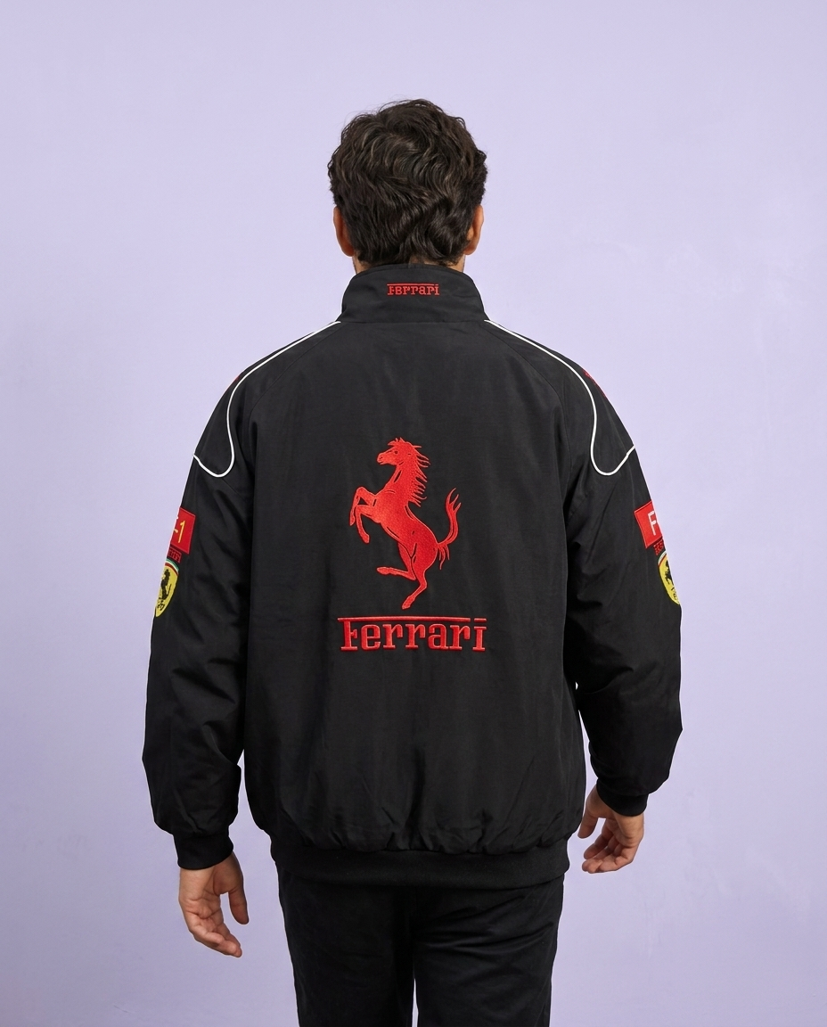 90's Vintage Scuderia Frrari Jacket – Leather Edition