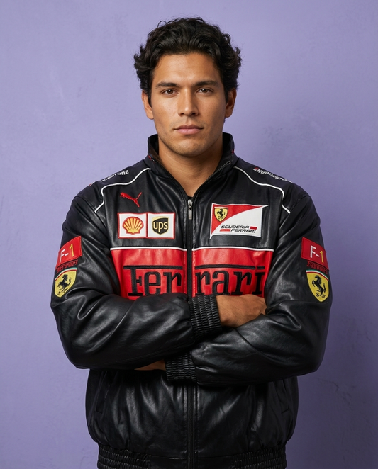 90's Vintage Scuderia Frrari Jacket – Leather Edition