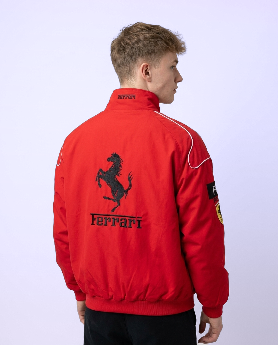 Vintage Scuderia Red-White Frrari Jacket VIP